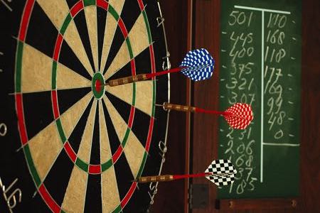 Darts board counting
