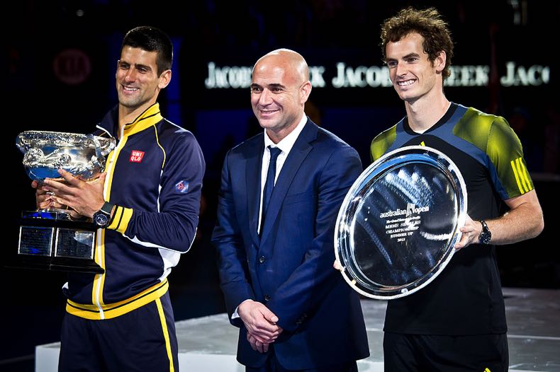 Djokovic, Agassi & Murray